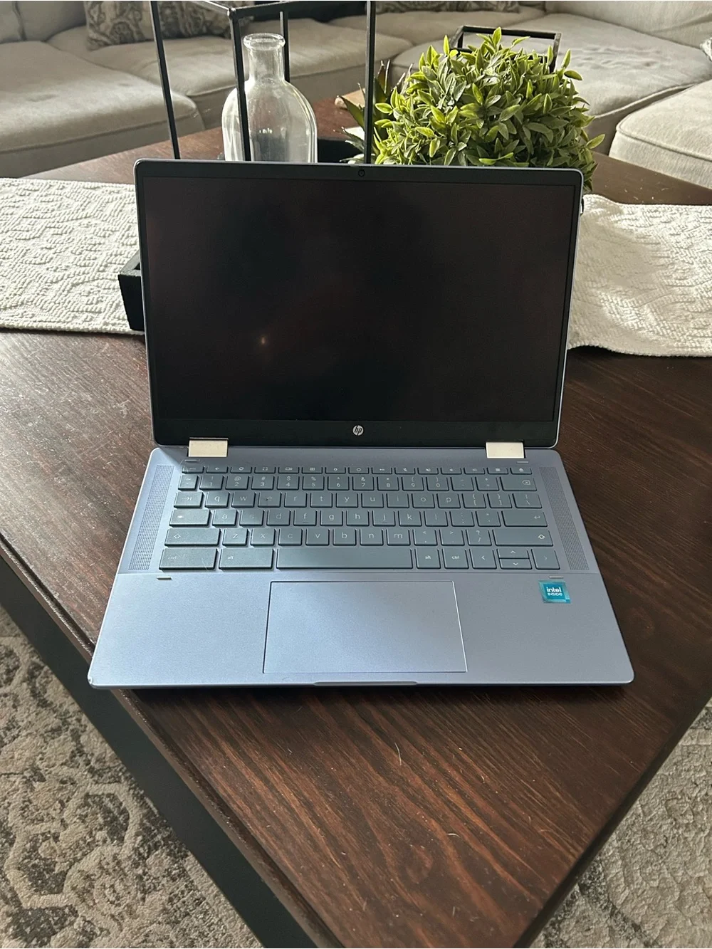 HP Convertible Chromebook Laptop in Powder Blue